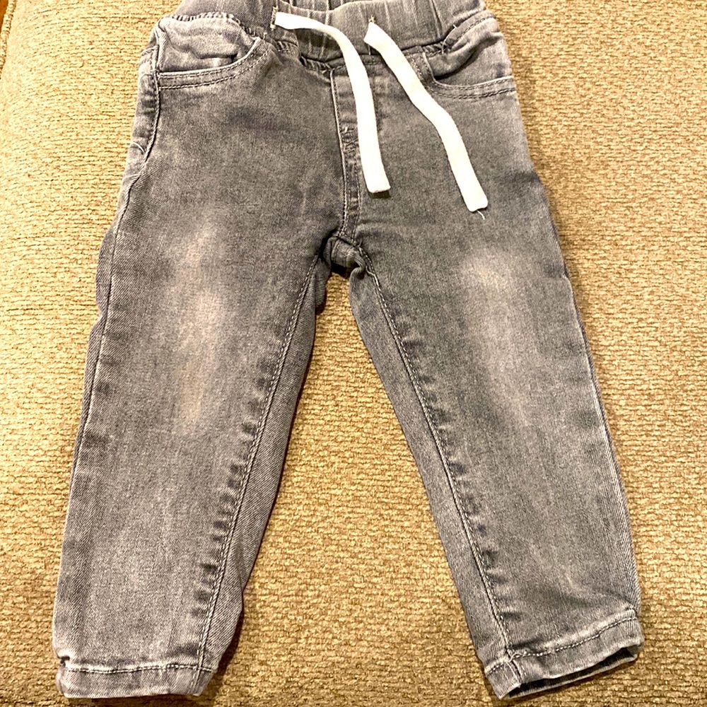 Little Bipsy Denim Jeans- Grey